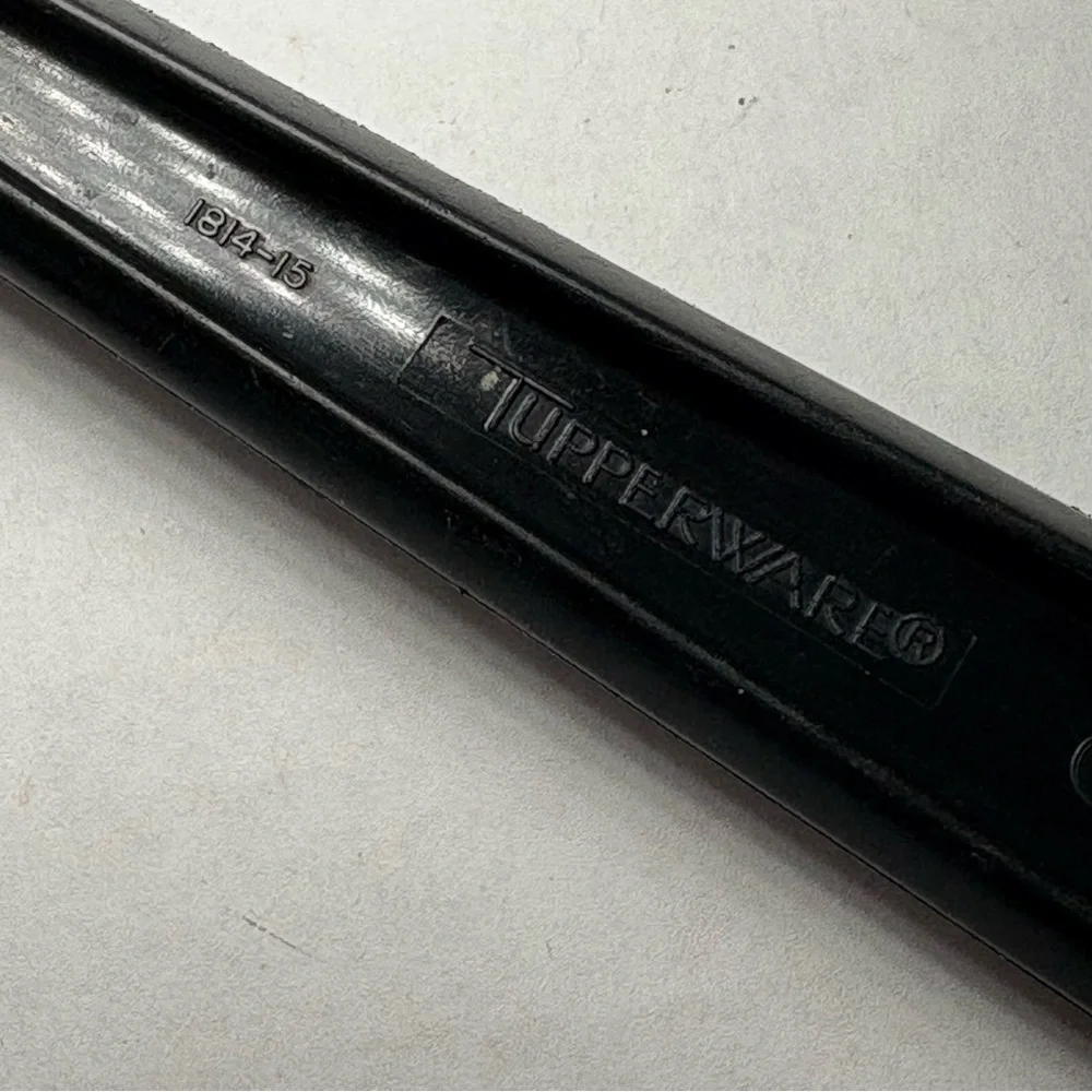 Tupperware Basting / Serving Plastic Black Spoon